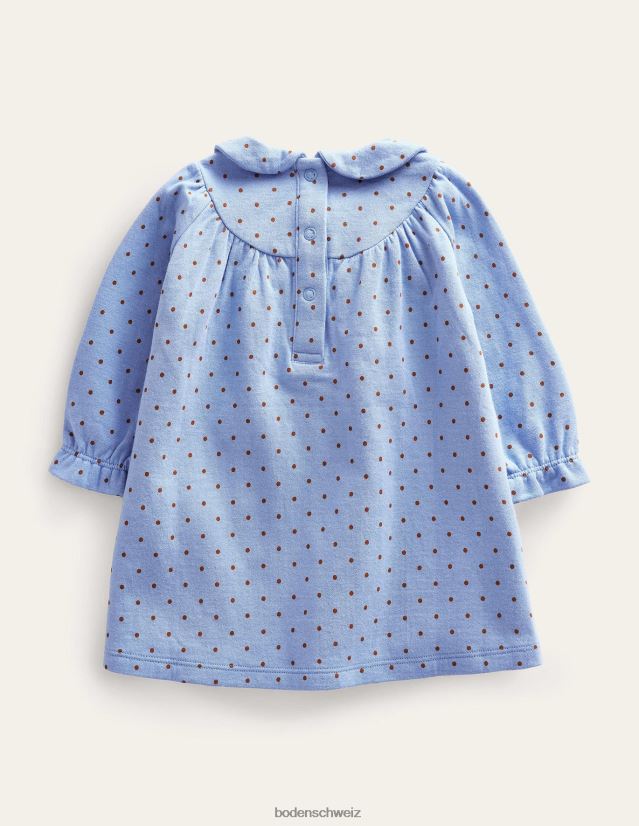 Boden Mädchen doppelseitiges Jerseykleid VH86PT3094 Kleidung Brunnera Butterscotchbraun