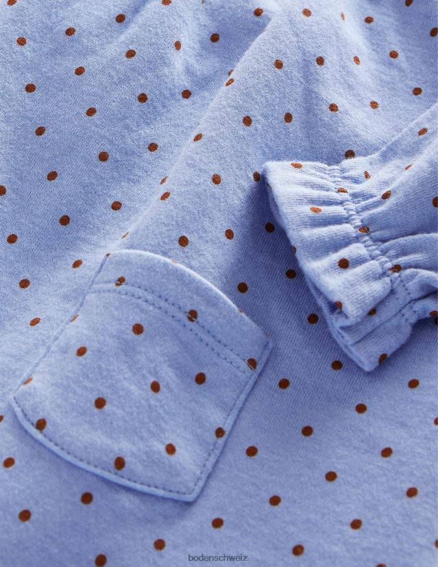 Boden Mädchen doppelseitiges Jerseykleid VH86PT3094 Kleidung Brunnera Butterscotchbraun