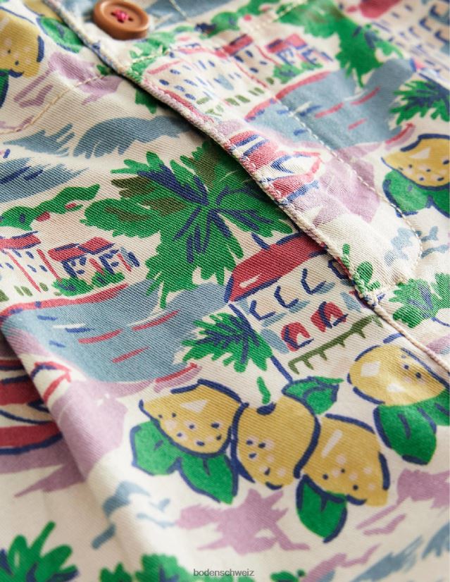 Boden Mädchen Bedruckte Chino-Shorts VH86PT2748 Kleidung Mehrszenendruck