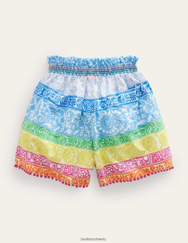 Boden Mädchen Bedruckte Culottes VH86PT3219 Kleidung Multi-Tapetenstreifen