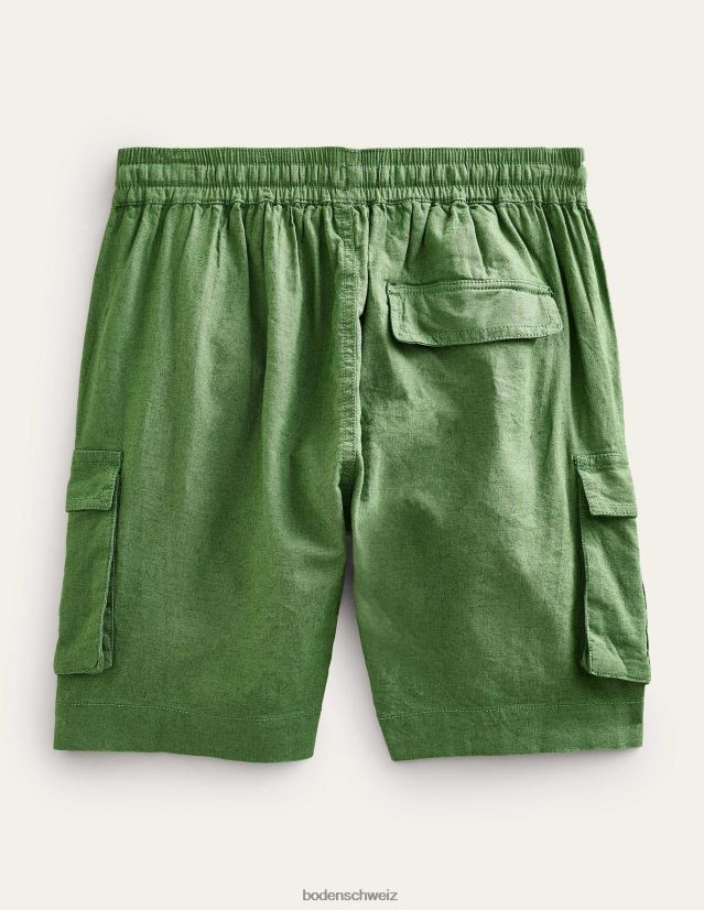 Boden Mädchen Cargo-Shorts aus Leinen-Baumwolle VH86PT2665 Kleidung Khakigrün