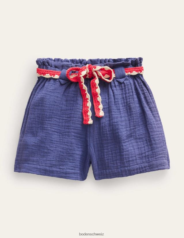 Boden Mädchen Crinkle-Häkelshorts VH86PT2693 Kleidung weiches Steuerbord
