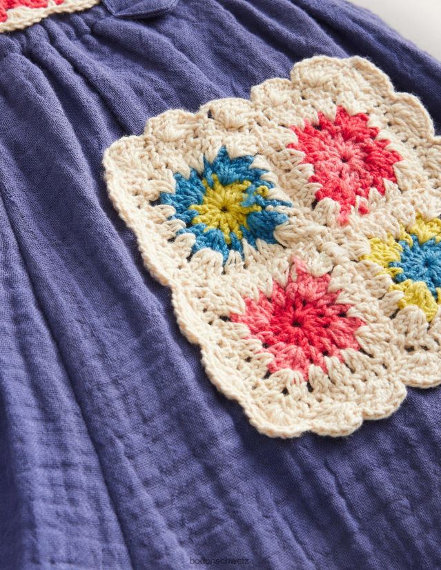 Boden Mädchen Crinkle-Häkelshorts VH86PT2693 Kleidung weiches Steuerbord