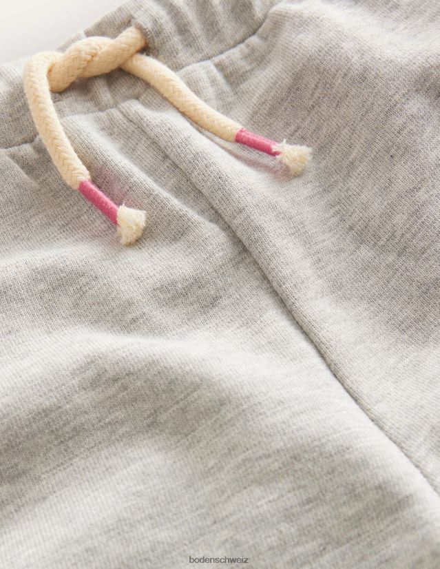 Boden Mädchen Jersey-Shorts mit Bommelbesatz VH86PT2709 Kleidung grauer Mergel