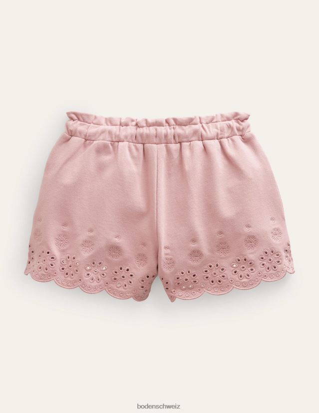 Boden Mädchen Jersey-Ösenshorts VH86PT2759 Kleidung mandelrosa