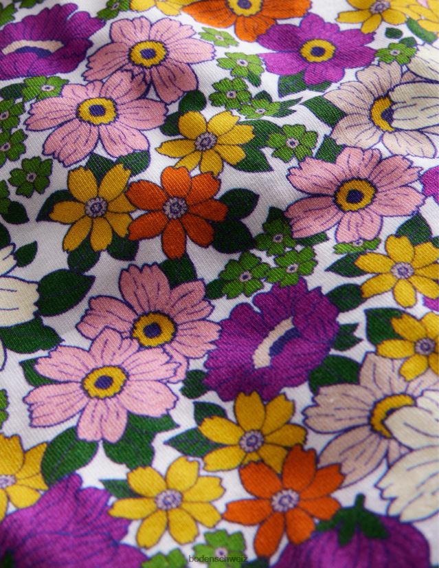 Boden Mädchen Radlerhosen VH86PT3220 Kleidung strahlende Orchidee mit violettem Blumenmuster