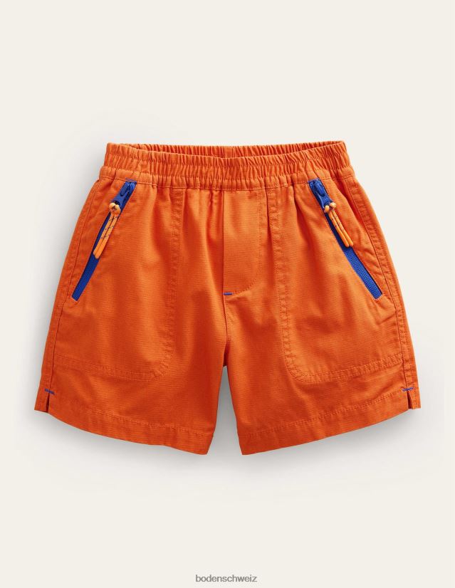 Boden Mädchen Ripstop-Aktivshorts VH86PT2689 Kleidung Kumquat-Orange