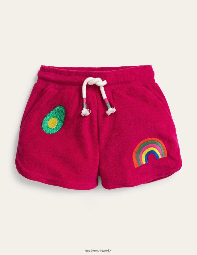 Boden Mädchen Shorts aus Frottee mit Applikation VH86PT2686 Kleidung Zuckerstange