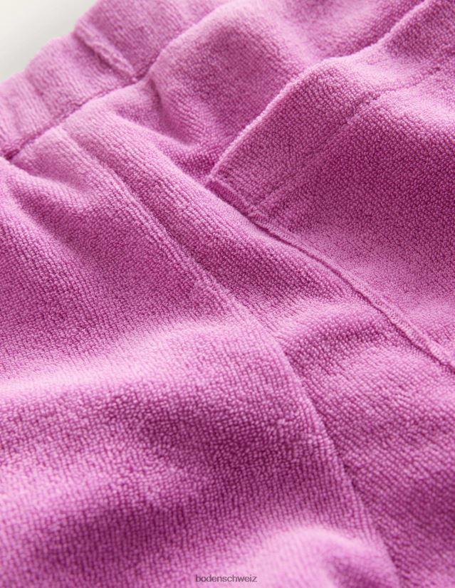 Boden Mädchen Shorts aus Frottee mit Rüschensaum VH86PT3007 Kleidung strahlendes Orchideenlila