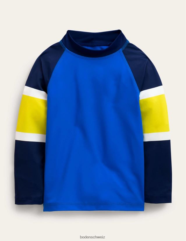 Boden Mädchen Ausschlagweste VH86PT3054 Kleidung blauer Farbblock