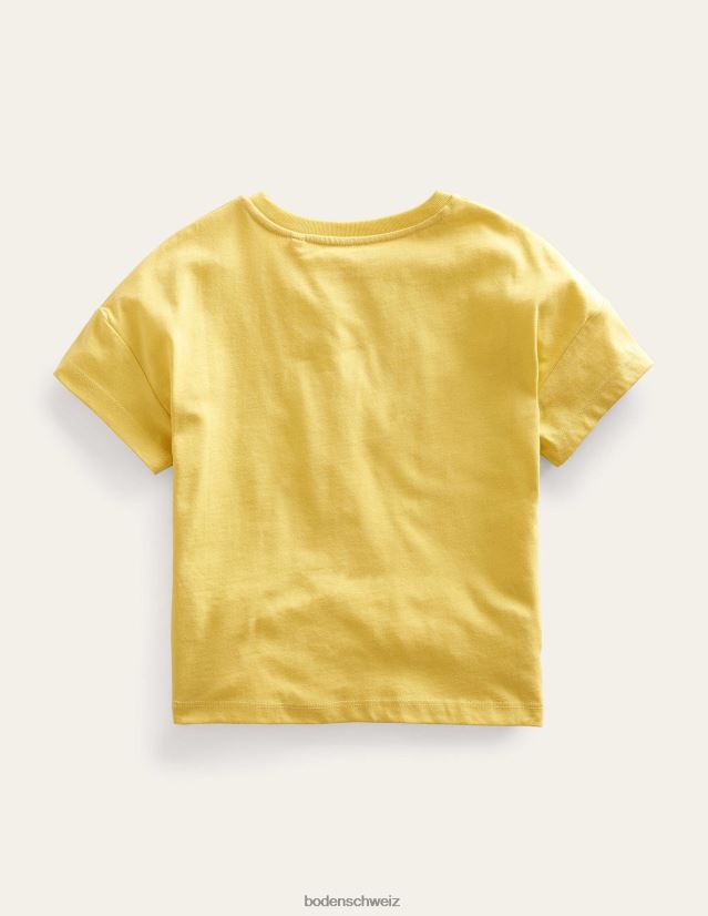 Boden Mädchen Bedrucktes Grafik-T-Shirt VH86PT2932 Kleidung weiche Zitronenhoffnung
