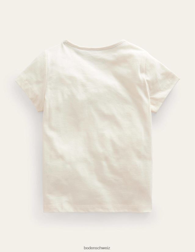 Boden Mädchen Bedrucktes Grafik-T-Shirt VH86PT2997 Kleidung Weiße Solarenergie