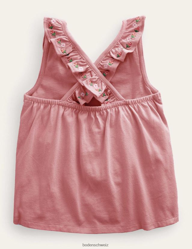 Boden Mädchen Cross-Back-Weste VH86PT767 Kleidung mandelrosa