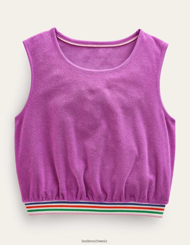 Boden Mädchen Frotteeweste VH86PT2989 Kleidung strahlendes Orchideenlila