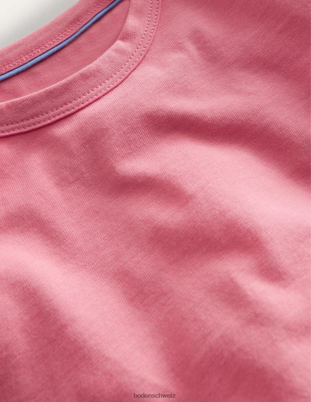 Boden Mädchen Gerafftes T-Shirt an der Seite VH86PT2831 Kleidung Pfirsichpunsch rosa