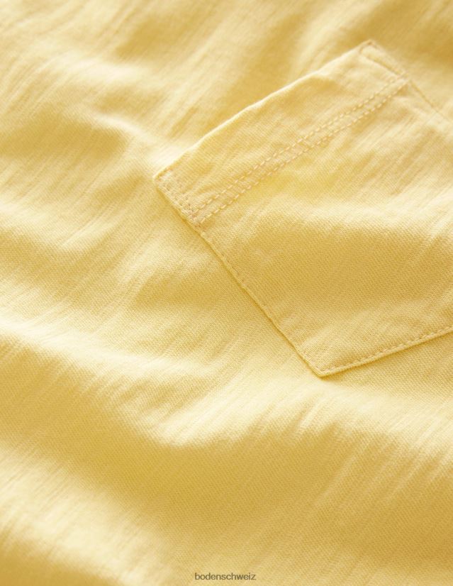 Boden Mädchen Gewaschenes Slub-T-Shirt VH86PT3260 Kleidung Butterblumengelb