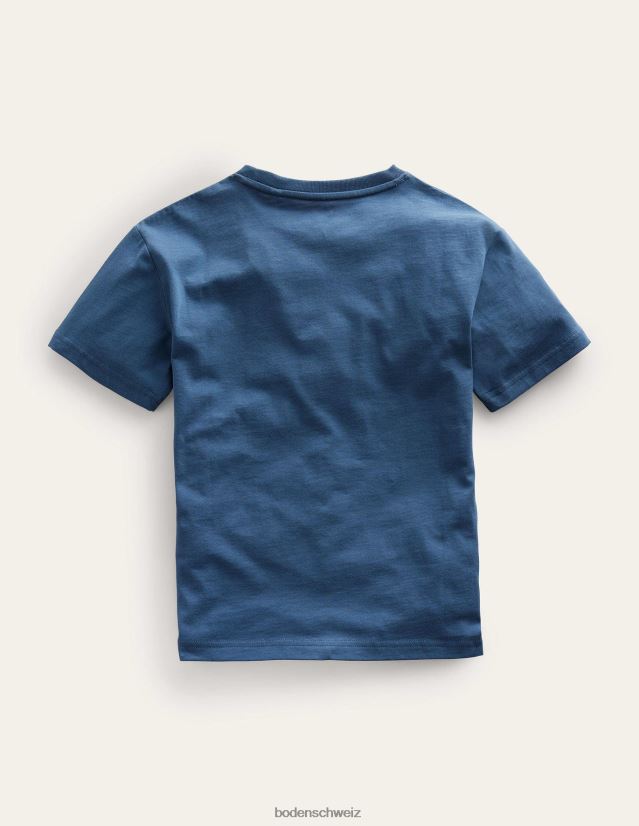 Boden Mädchen Grafik-T-Shirt VH86PT3059 Kleidung Roboterblaue kostenlose Umarmungen