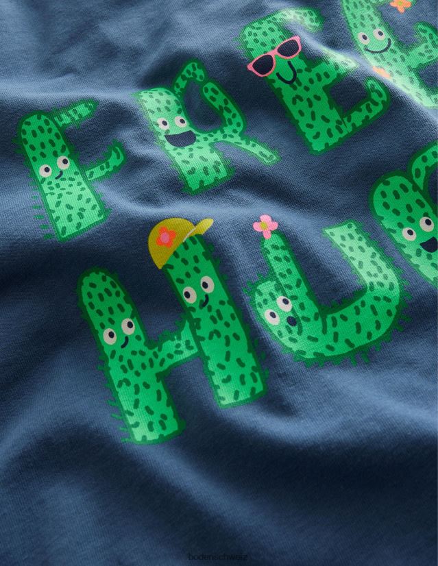 Boden Mädchen Grafik-T-Shirt VH86PT3059 Kleidung Roboterblaue kostenlose Umarmungen