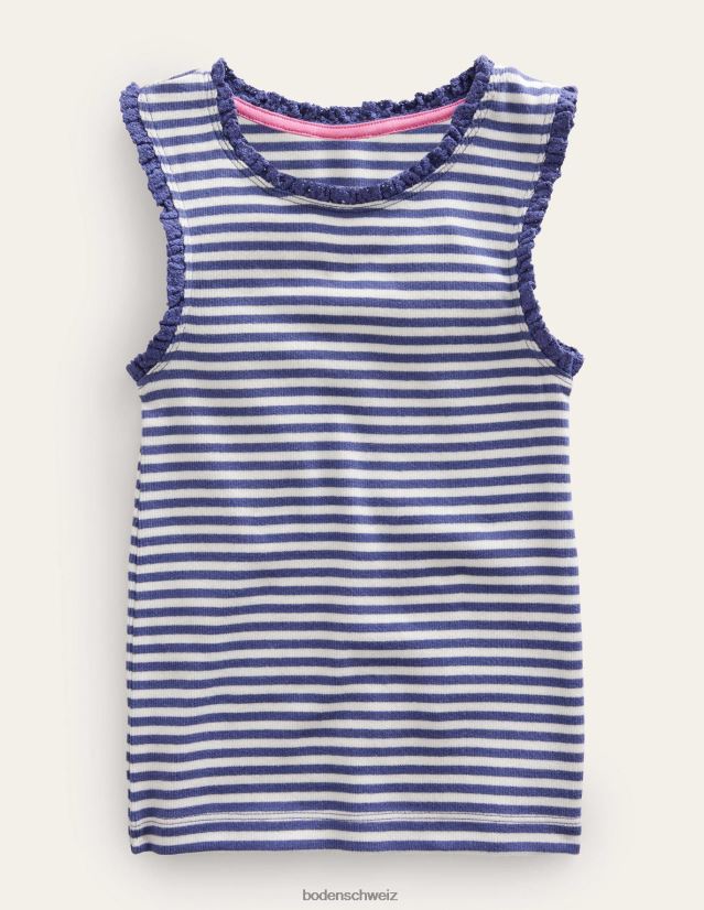 Boden Mädchen Jerseyweste VH86PT3142 Kleidung Elfenbein/Steuerbordblau