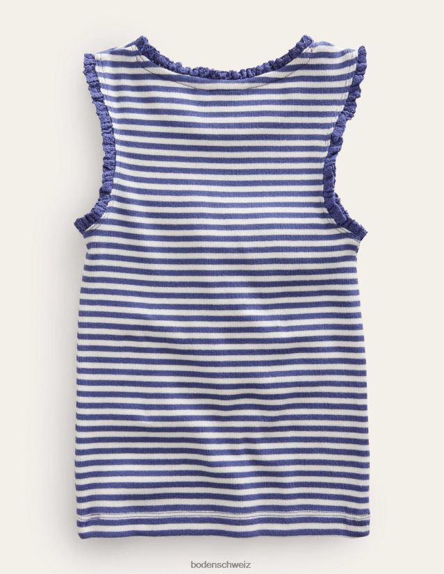 Boden Mädchen Jerseyweste VH86PT3142 Kleidung Elfenbein/Steuerbordblau
