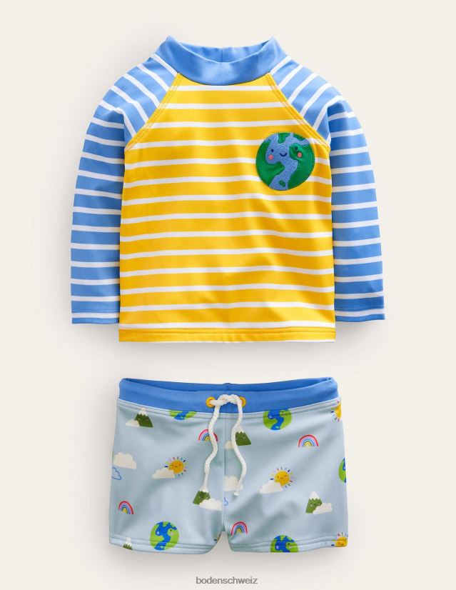 Boden Mädchen Lustiges Rash-Westen-Set VH86PT3047 Kleidung Multiwetter