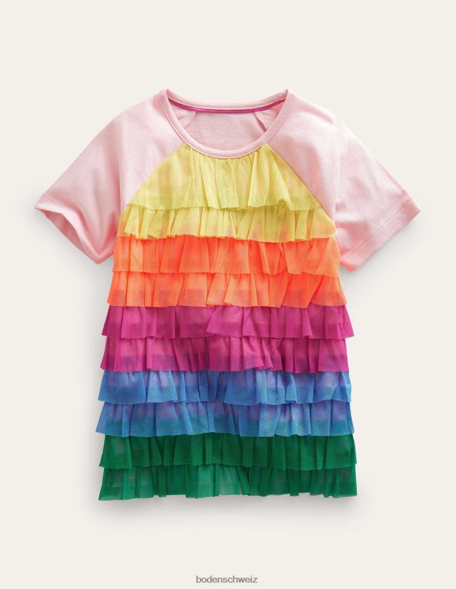 Boden Mädchen Oberteil aus Tüll mit Rüschen VH86PT2914 Kleidung multi