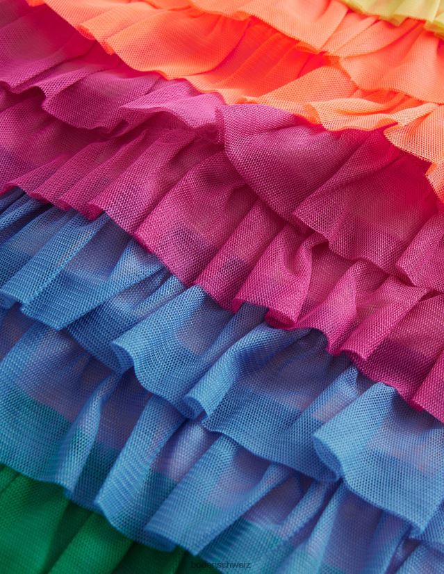 Boden Mädchen Oberteil aus Tüll mit Rüschen VH86PT2914 Kleidung multi