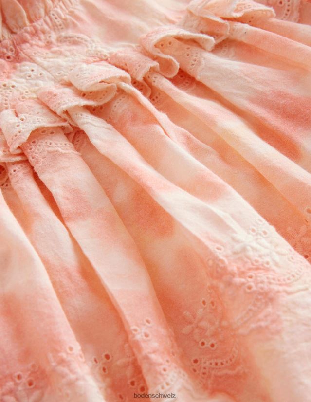 Boden Mädchen Oberteil mit gewebter Stickerei VH86PT2956 Kleidung rosa Krawattenfarbe