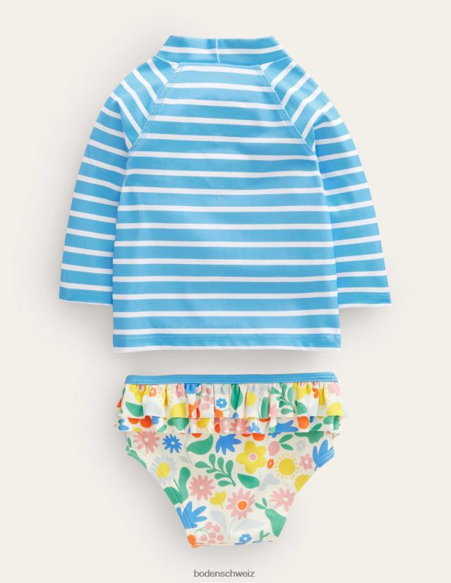 Boden Mädchen Rüschenwesten-Set VH86PT3112 Kleidung Multi-Feiertagsblumen