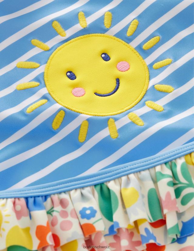 Boden Mädchen Rüschenwesten-Set VH86PT3112 Kleidung Multi-Feiertagsblumen