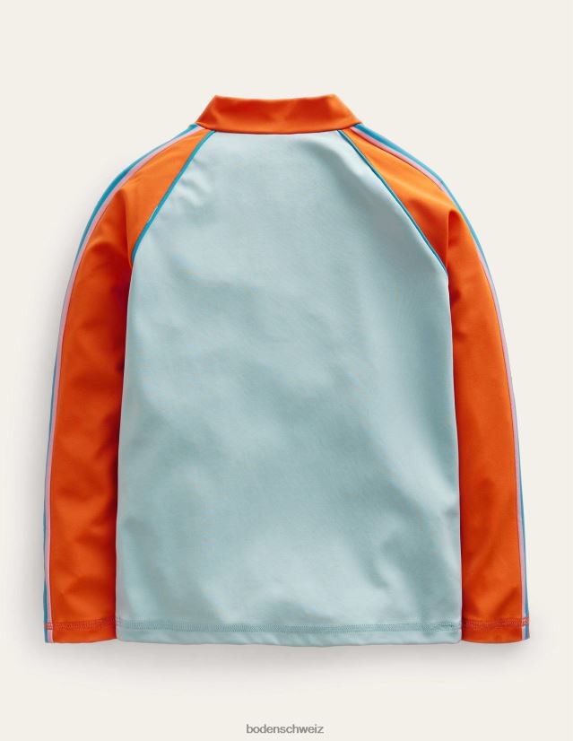 Boden Mädchen Rash-Weste mit halbem Reißverschluss VH86PT3067 Kleidung Turmalin