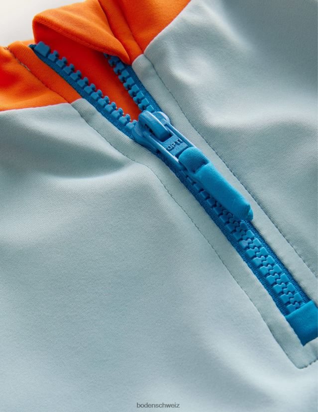 Boden Mädchen Rash-Weste mit halbem Reißverschluss VH86PT3067 Kleidung Turmalin