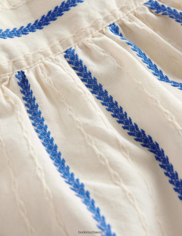 Boden Mädchen Strukturiertes, gewebtes Oberteil VH86PT2913 Kleidung Elfenbein