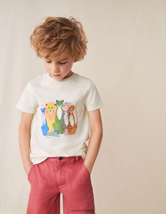 Boden Mädchen T-Shirt aus Baumwolle mit grafischem Print VH86PT3168 Kleidung Vanilleschotenkatzen