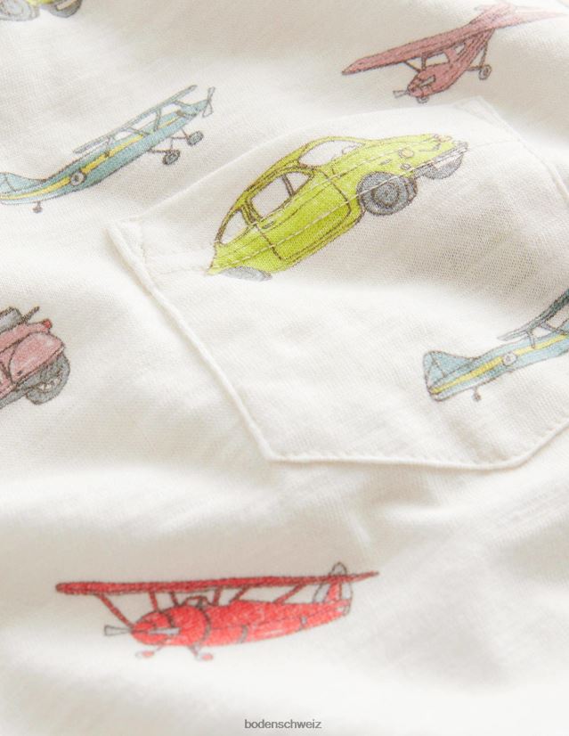 Boden Mädchen T-Shirt mit Allover-Print VH86PT3250 Kleidung mehrere Autos