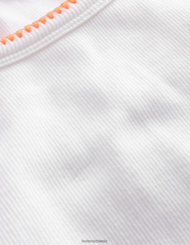 Boden Mädchen weggeschnittene Weste VH86PT764 Kleidung Weiß