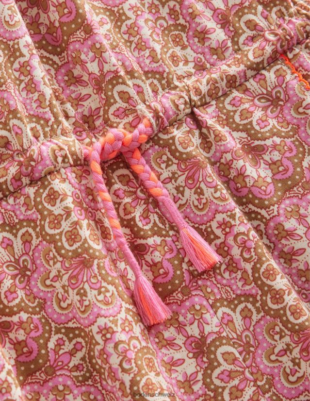 Boden Mädchen Jersey-Spielanzug VH86PT3238 Kleidung rosa Blüten-Paisley