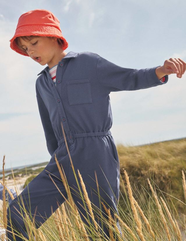 Boden Mädchen Overall aus Jersey VH86PT2691 Kleidung Steuerbordblau