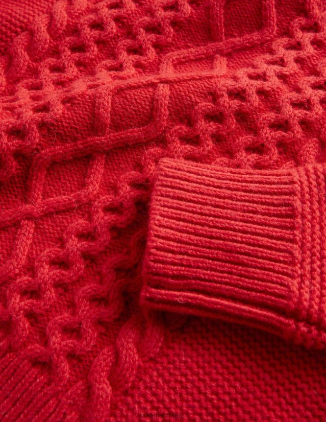 Boden Mädchen Kurze Kabelbrücke VH86PT2922 Kleidung Rockabilly-Rot