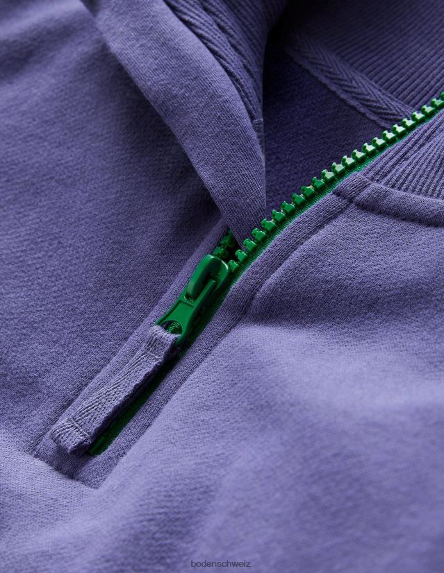 Boden Mädchen Lässiges Sweatshirt mit halbem Reißverschluss VH86PT808 Kleidung Marine