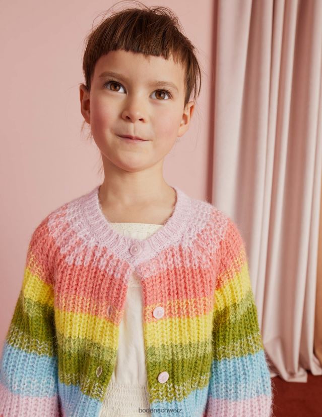 Boden Mädchen Ombre-Regenbogen-Strickjacke VH86PT2800 Kleidung multi