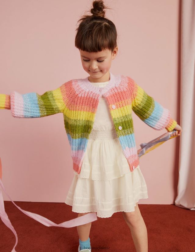 Boden Mädchen Ombre-Regenbogen-Strickjacke VH86PT2800 Kleidung multi
