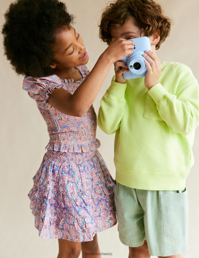 Boden Mädchen superweiches Sweatshirt VH86PT2971 Kleidung Neon Gelb