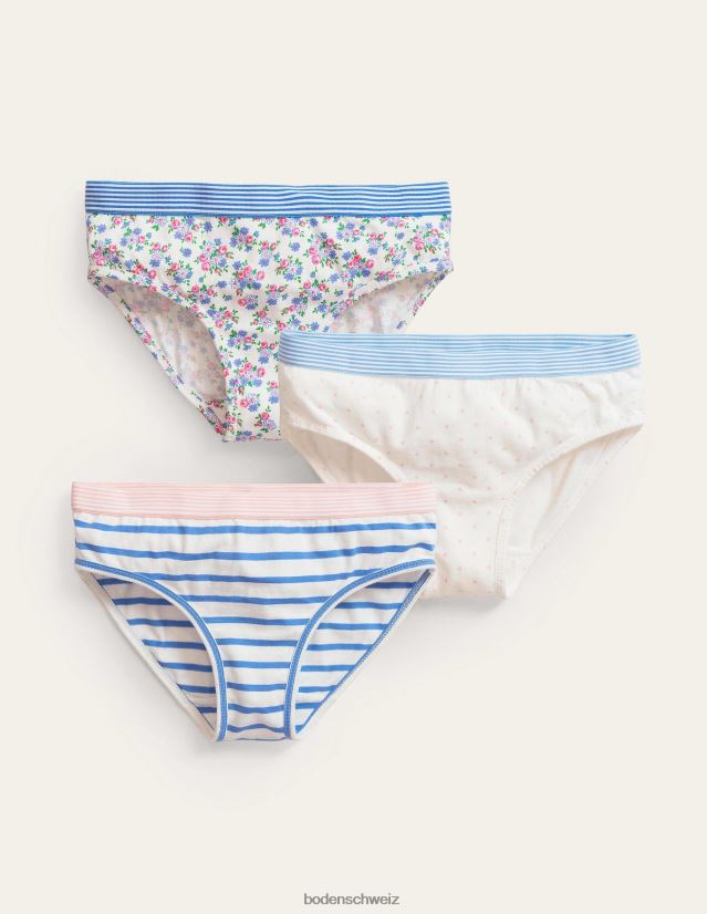 Boden Mädchen Hosen 3er Pack VH86PT837 Kleidung mehrblumig