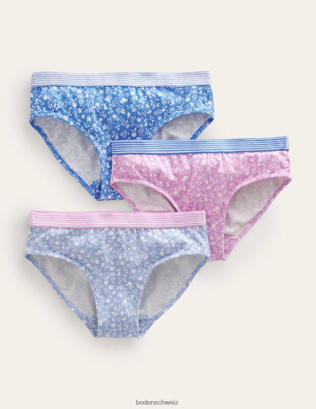Boden Mädchen Hosen 3er Pack VH86PT838 Kleidung Orchidee blumig