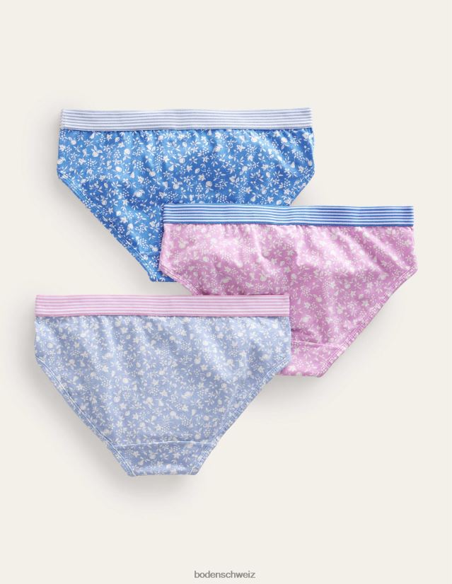 Boden Mädchen Hosen 3er Pack VH86PT838 Kleidung Orchidee blumig