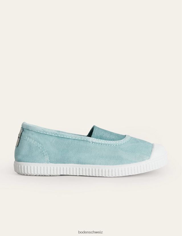 Boden Mädchen Leinen-Plimsolls VH86PT821 Schuhwerk Blau