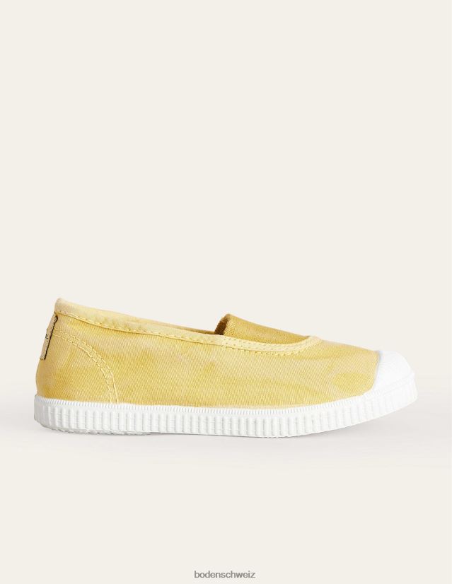 Boden Mädchen Leinen-Plimsolls VH86PT824 Schuhwerk Gelb