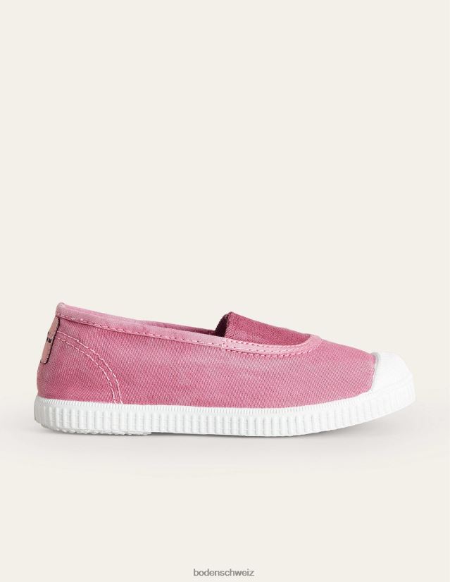 Boden Mädchen Leinen-Plimsolls VH86PT833 Schuhwerk Rosa
