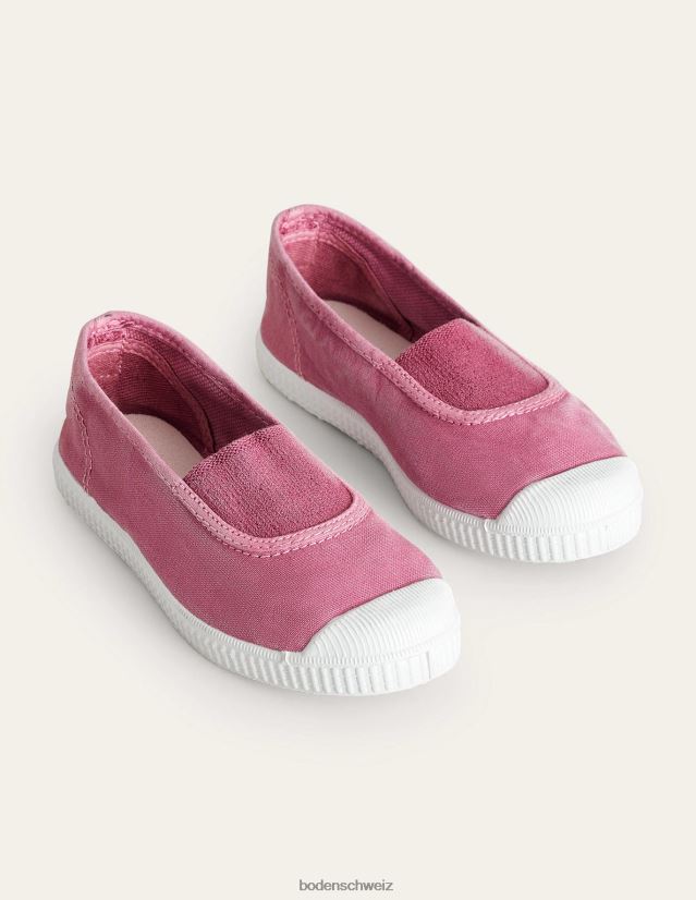 Boden Mädchen Leinen-Plimsolls VH86PT833 Schuhwerk Rosa